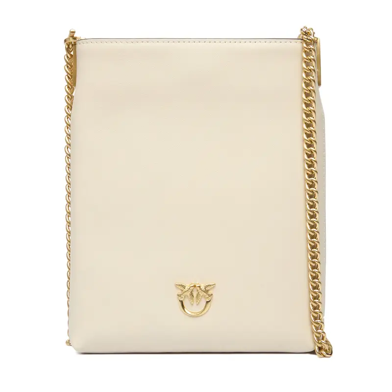 Borsetta PINKO Flat Satchel AI 25-26 PCPL 105352 A0QO Écru Écru