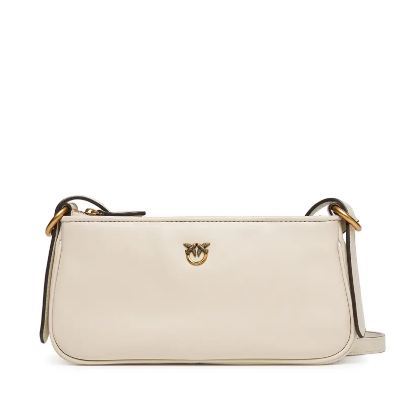 Borsetta PINKO Half Moon Baguette Mini AI 25-26 PLTT 105069 A0QO Écru Écru