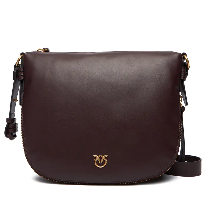 Borsetta PINKO Hobo Zip Around Classic Ai 25-26 PLTT 105113 A0QO Bordeaux