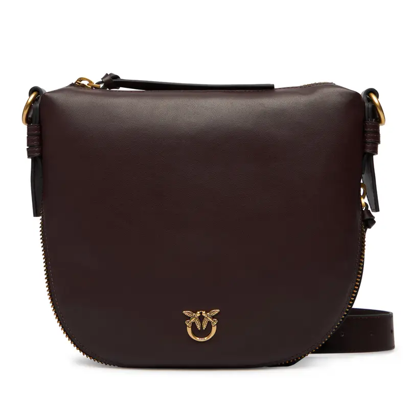 Borsetta PINKO Hobo Zip Around Mini Ai 25-26 PLTT 105332 A0QO Bordeaux