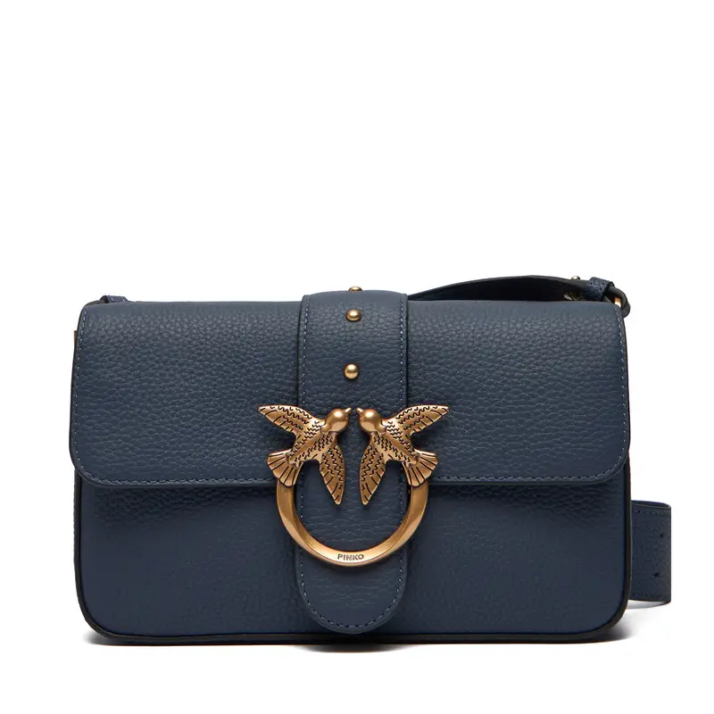 Borsetta PINKO Love One Mini Slouchy Fl Al 25-26 104340 A2OX Blu scuro