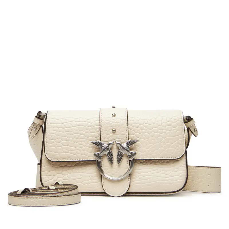 Borsetta PINKO Love One Mini Slouchy Fl Al 25-26 PLTT 104340 A2JU Écru Écru