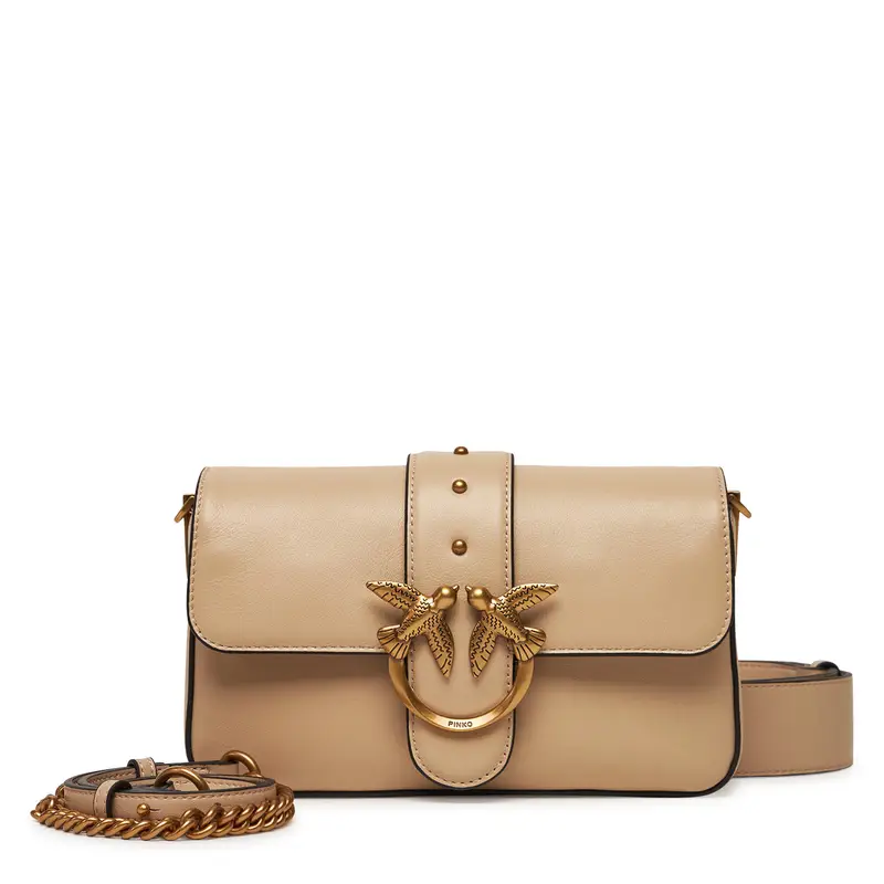 Borsetta PINKO Love One Mini Slouchy Fl PE 25 PLTT 104340 A0QO Beige