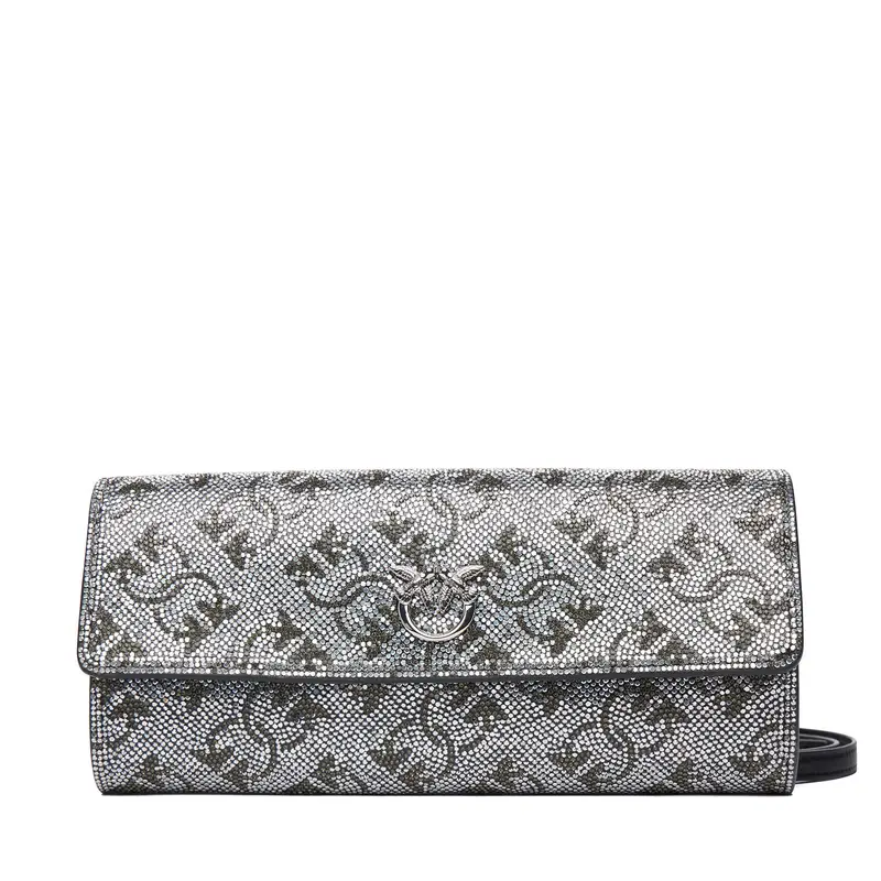 Borsetta PINKO Love Tiny Brids Wallet C AI 25-26 PCPL 103765 A20D Argento