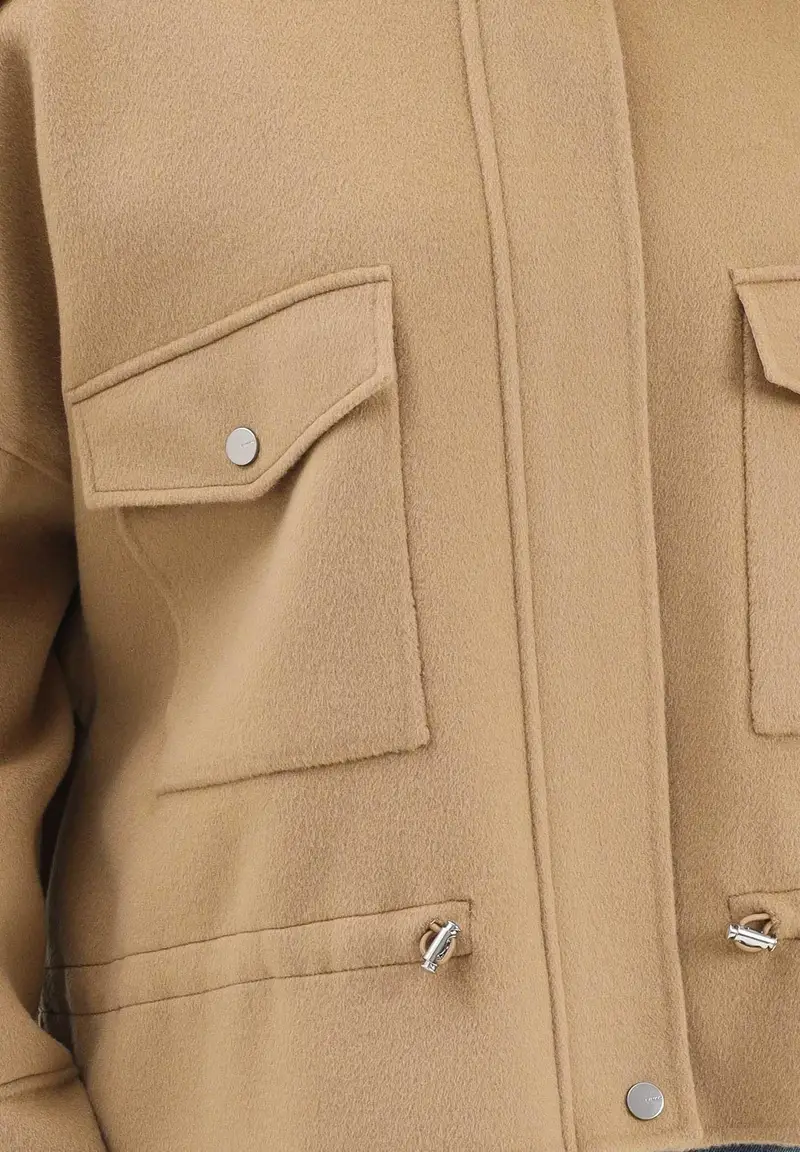 Caban cammello da donna miniatura 3