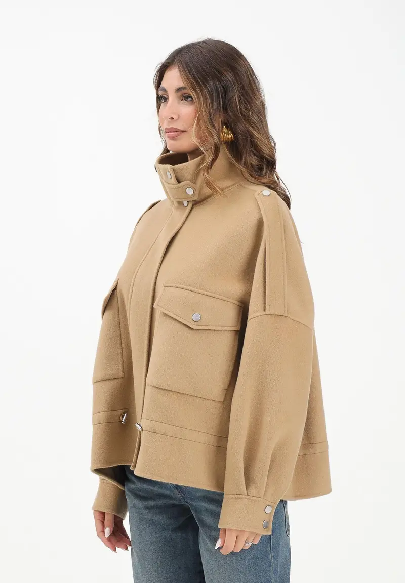 Caban cammello da donna