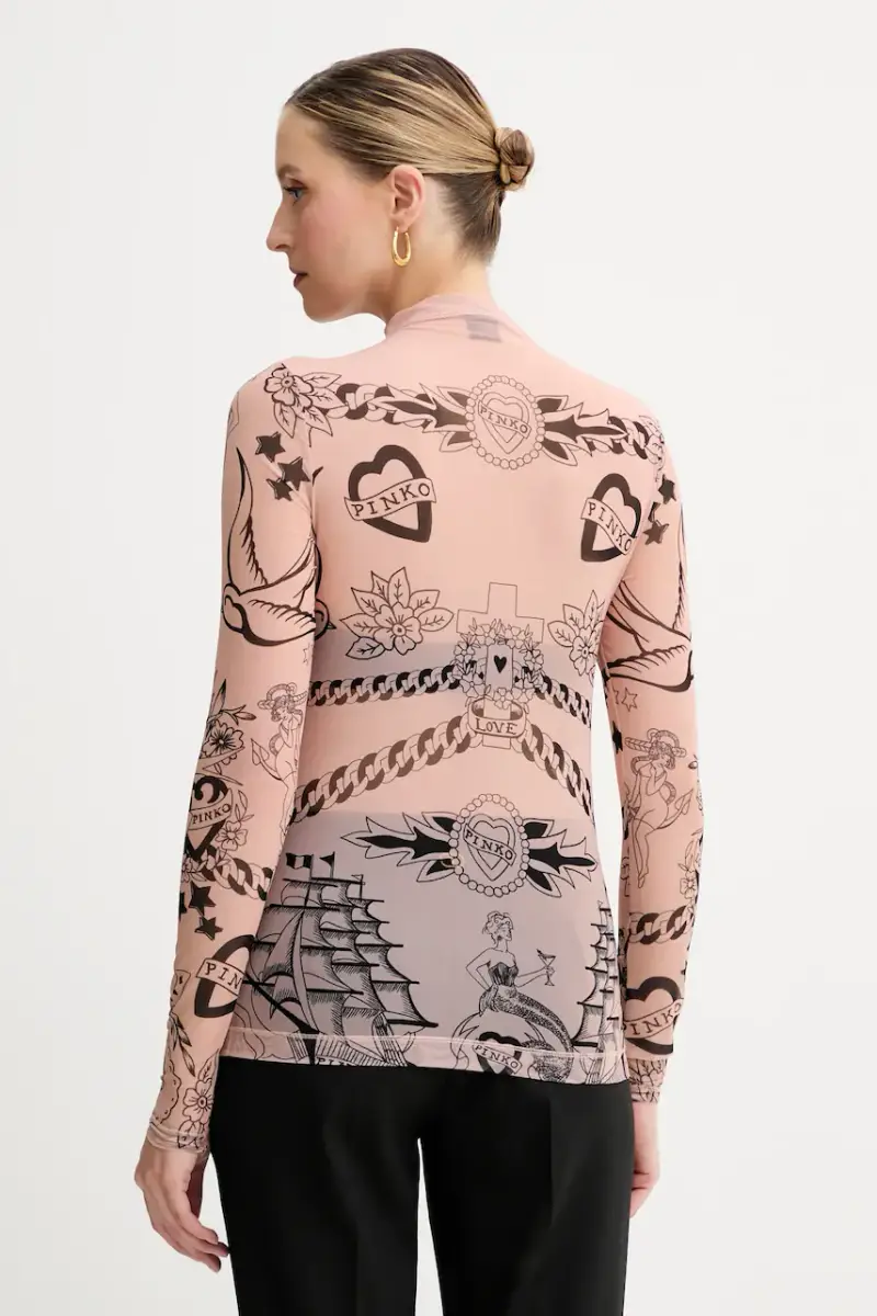 camicetta donna colore beige 105798 A2VM miniatura 3