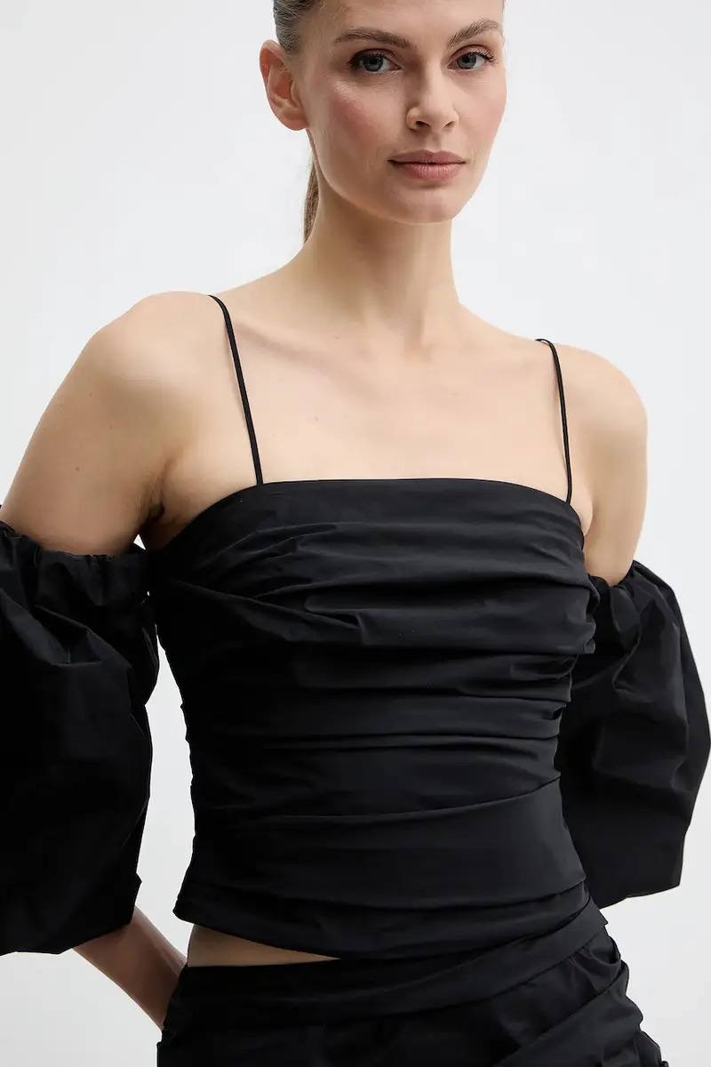 camicetta donna colore nero 105552 Y3LE miniatura 4