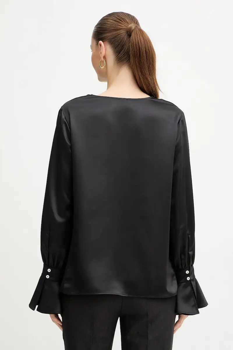 camicetta donna colore nero 105961 A2YM miniatura 3