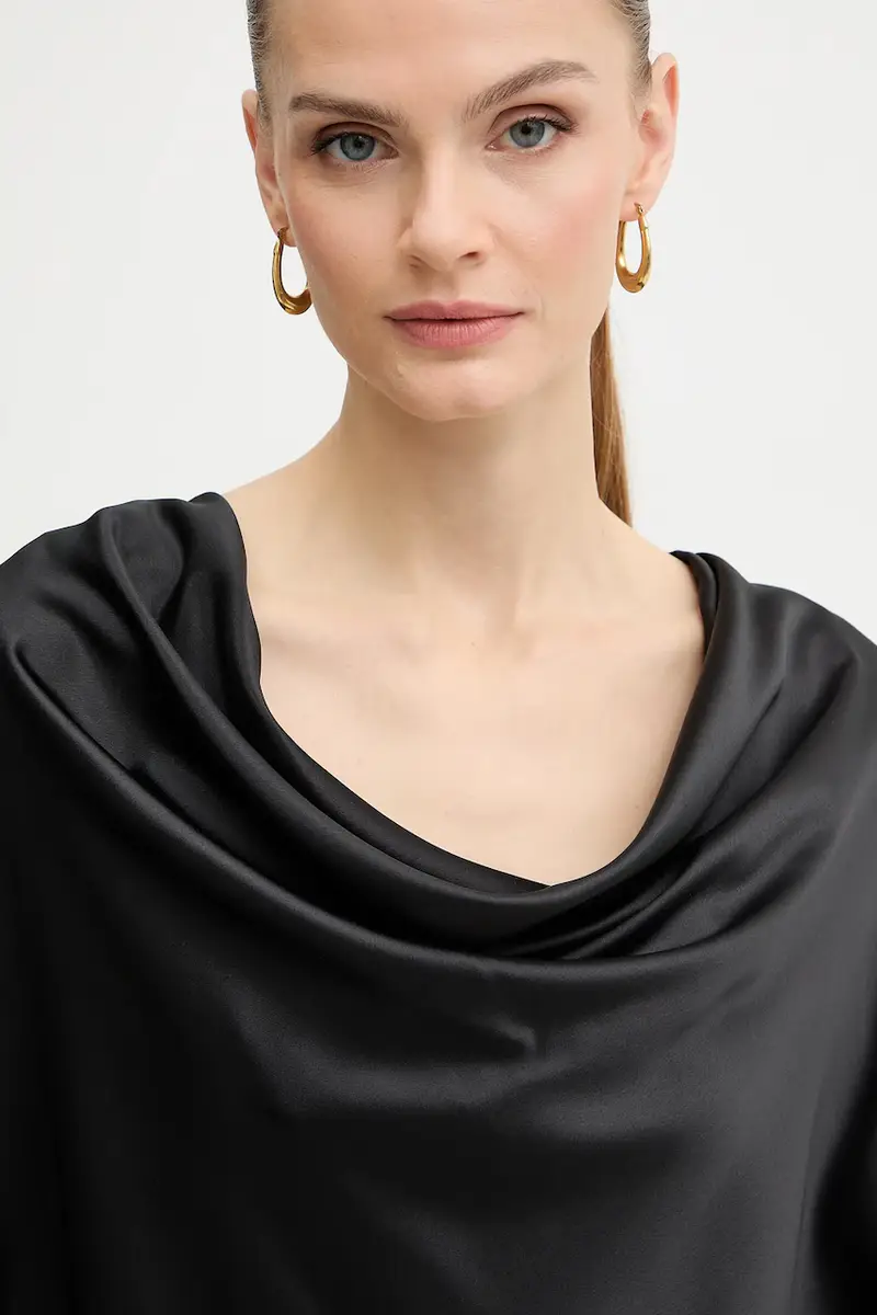 camicetta donna colore nero 105961 A2YM miniatura 4