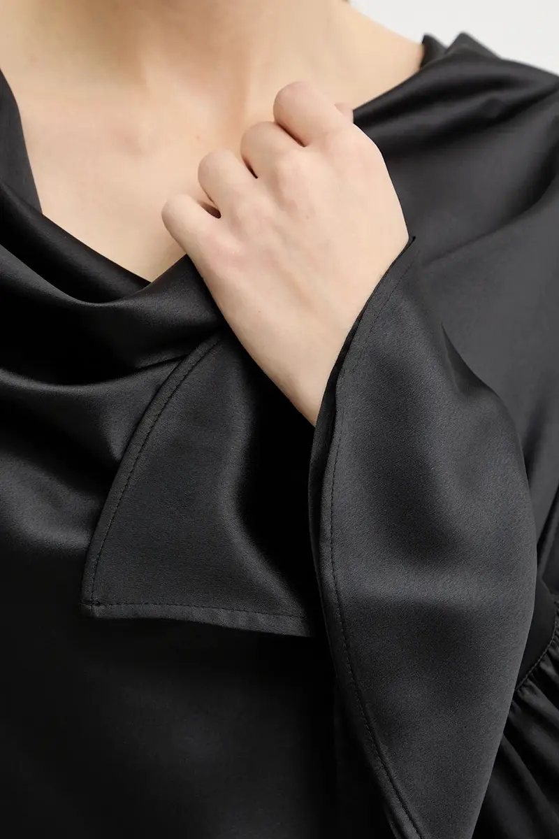 camicetta donna colore nero 105961 A2YM miniatura 5