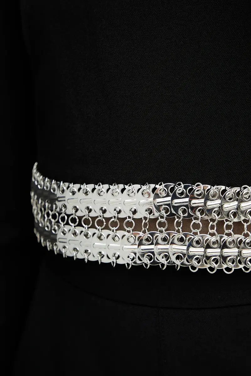 camicetta donna colore nero con applicazione 105955 A2YH miniatura 5