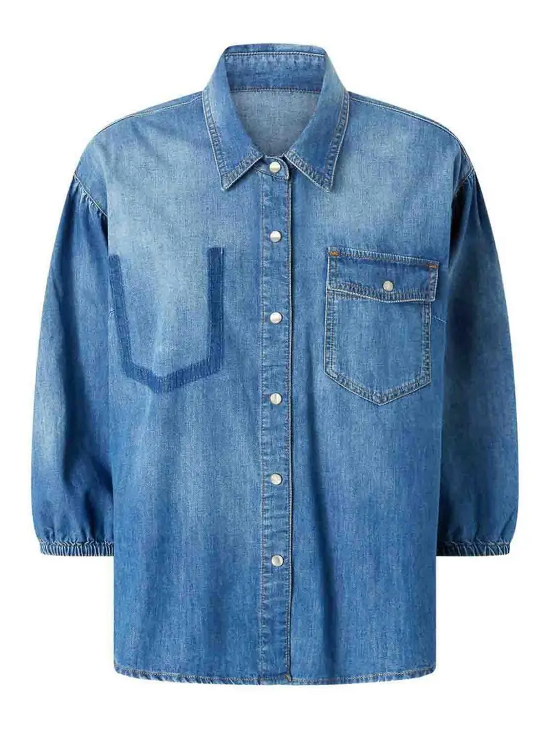 Camicia Denim Blu