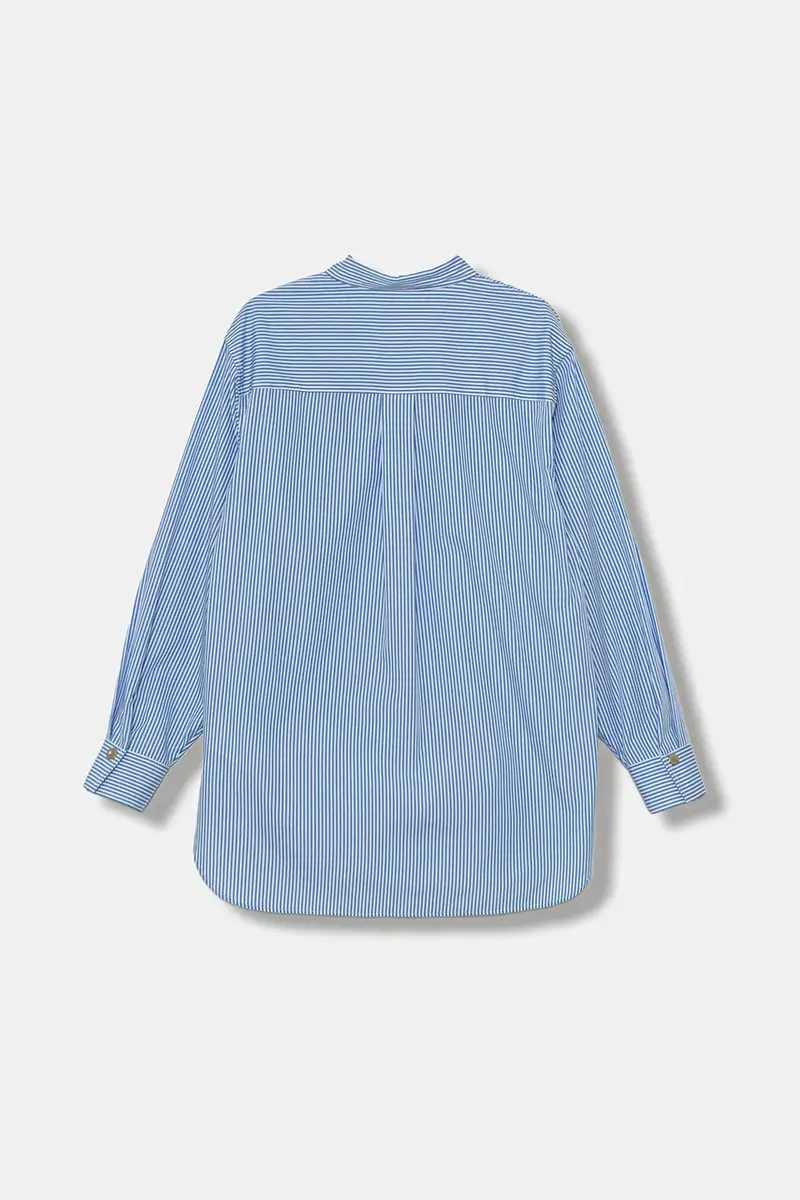 camicia di cotone per bambini colore blu KFCA015.C.CR013 miniatura 2