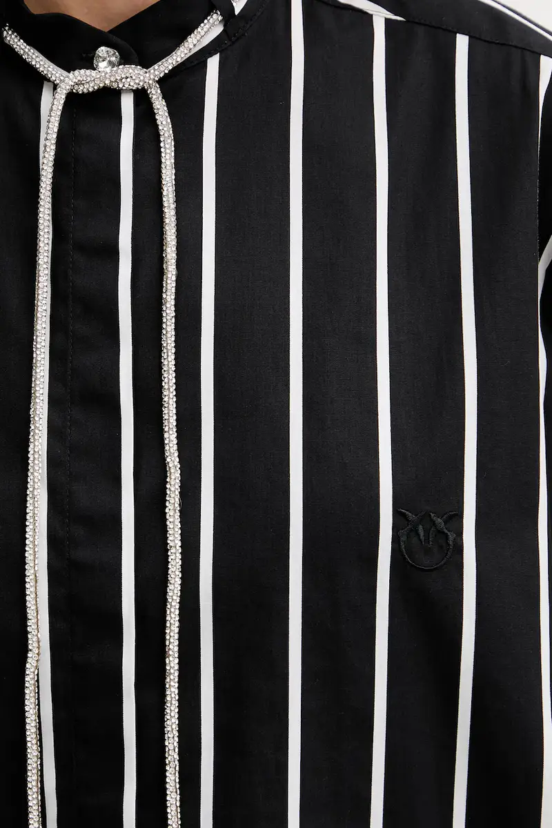 camicia in cotone donna colore nero 105606 A2TB miniatura 5