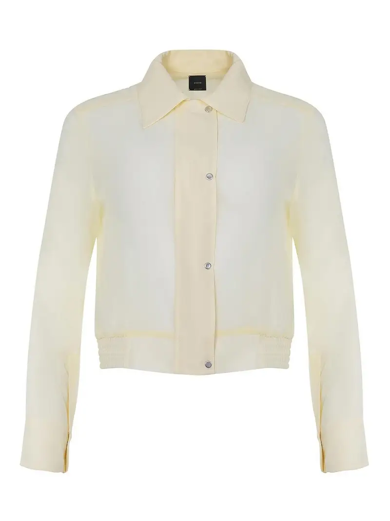 Camicia in poliestere Giallo Chiaro