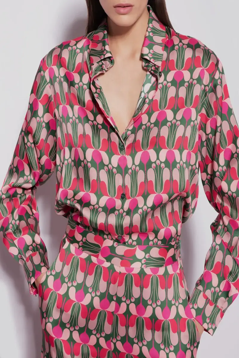 Camicia Twill Fiore Liberty miniatura 2