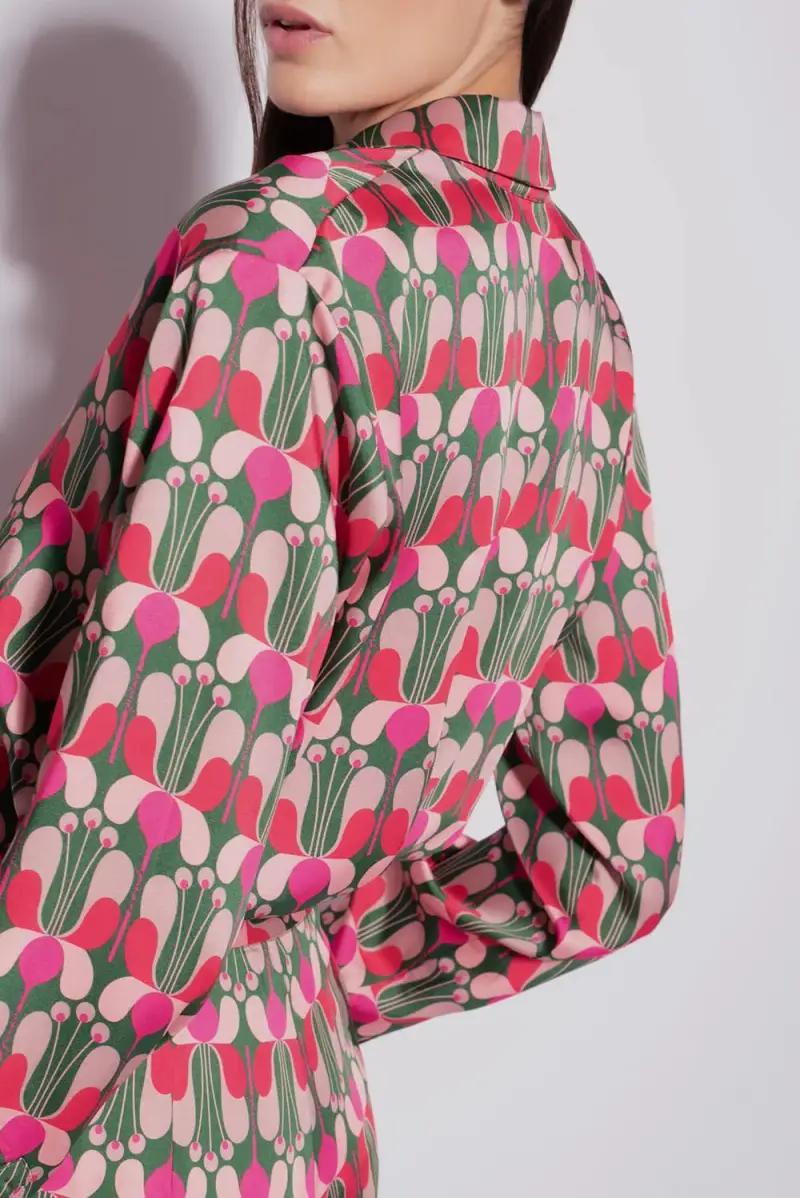 Camicia Twill Fiore Liberty miniatura 3