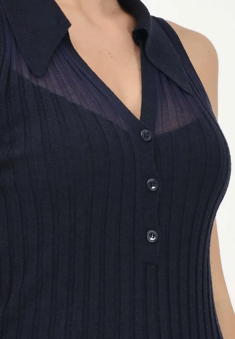 Pinko Polo Donna Blu 4196791 miniatura 3