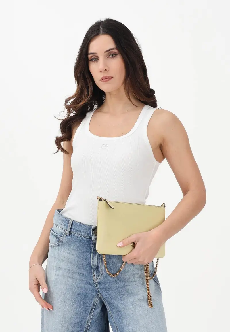 Canotta CALCOLATORE bianca da donna miniatura 2