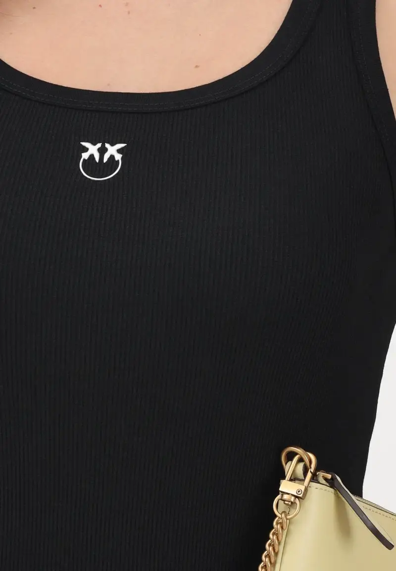 Canotta CALCOLATORE nera da donna miniatura 3