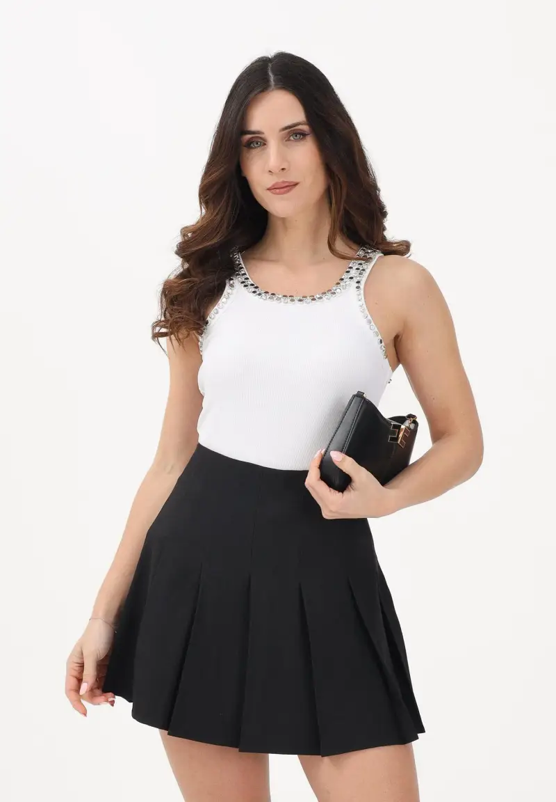 Canotta CORIANDOLI bianca da donna miniatura 2