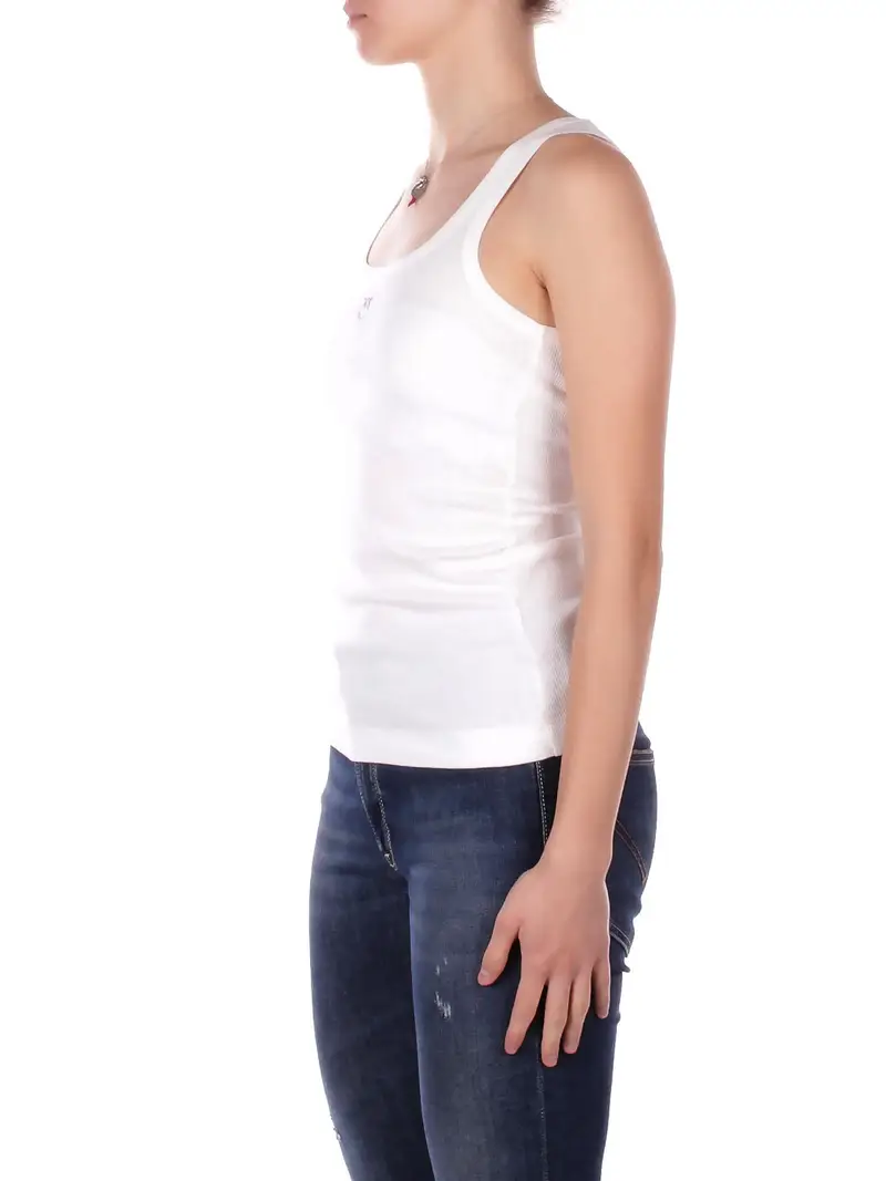 Canotta Donna PINKO Bianco Calcolatore canottiera miniatura 2