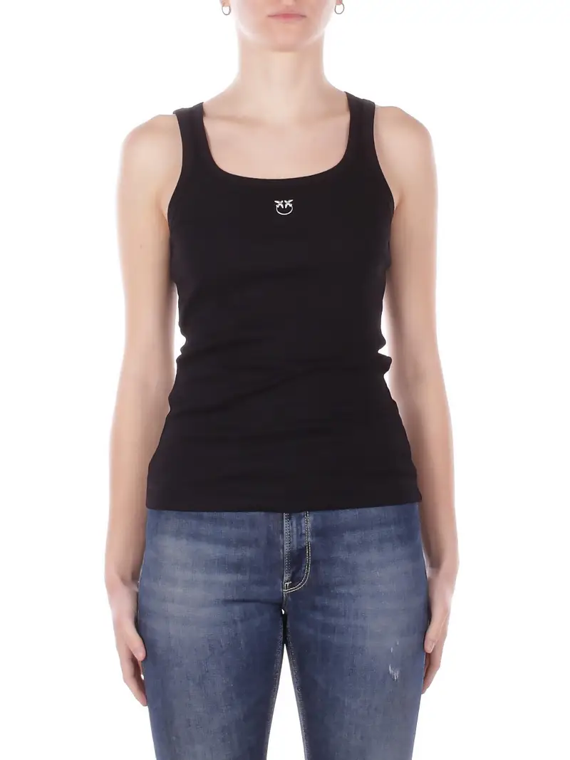 Canotta Donna PINKO Nero Calcolatore canottiera