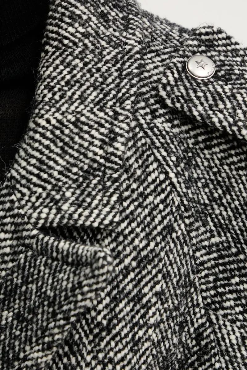 cappotto con lana colore nero 105562 A2SE miniatura 5