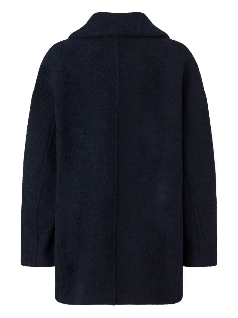 Cappotto doppiopetto con dettagli dorati Blu miniatura 2