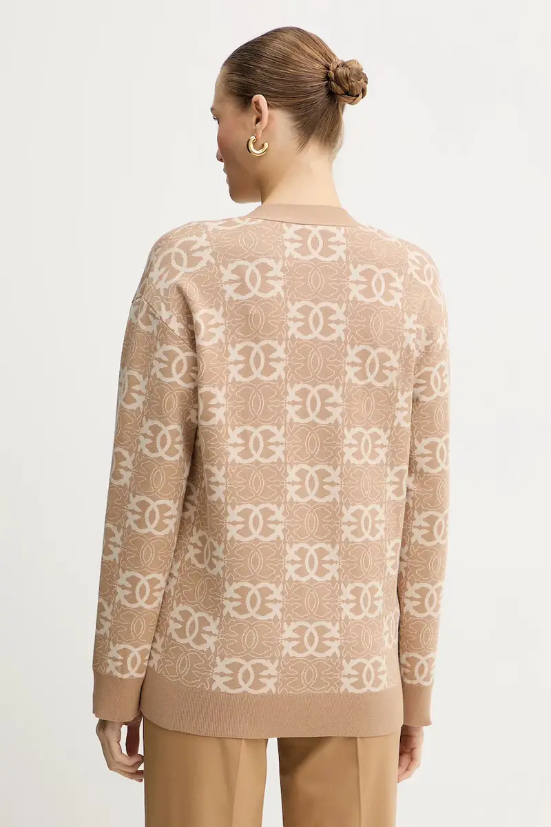 Pinko Cardigan Donna Marrone 3889860 miniatura 3