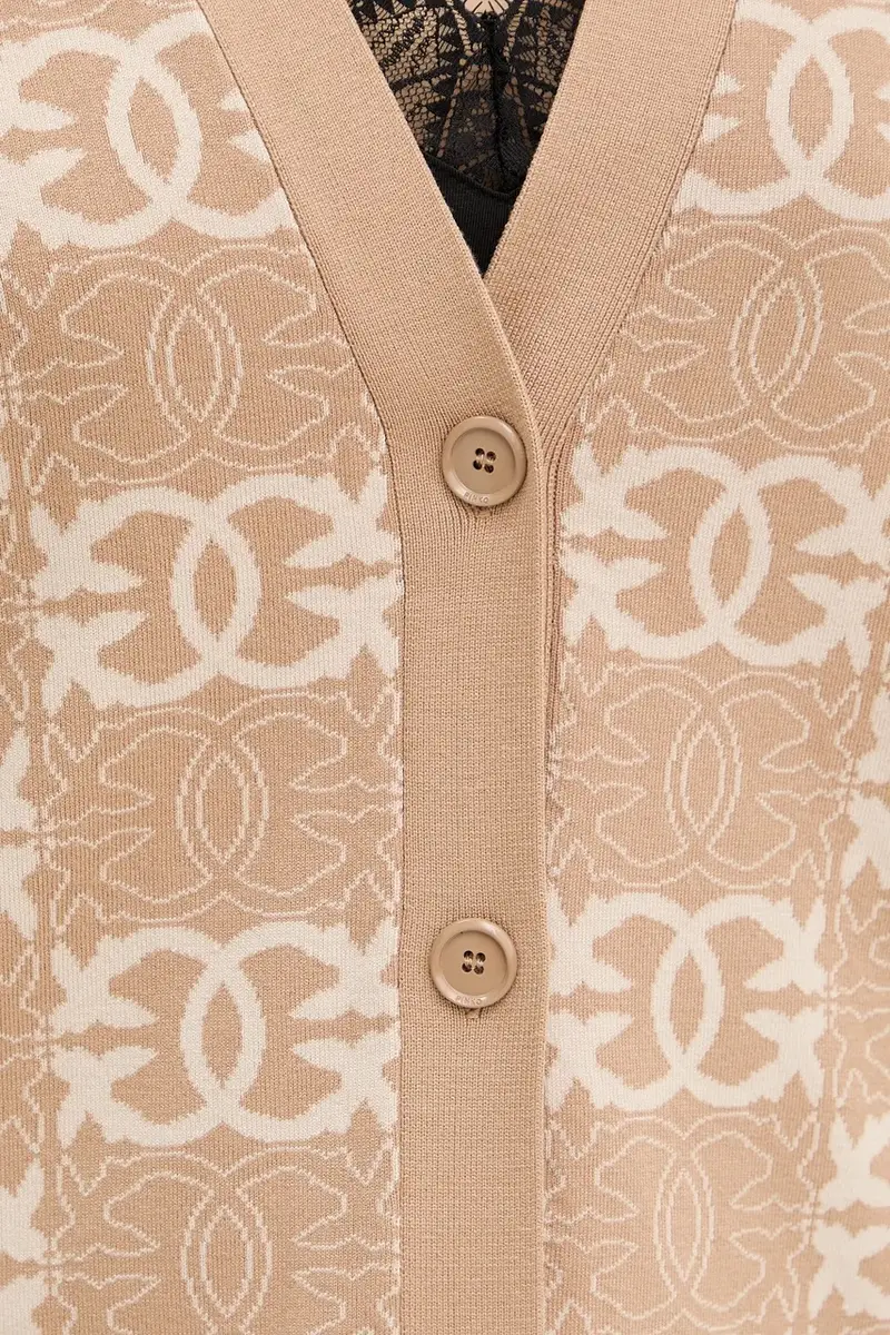 Pinko Cardigan Donna Marrone 3889860 miniatura 5