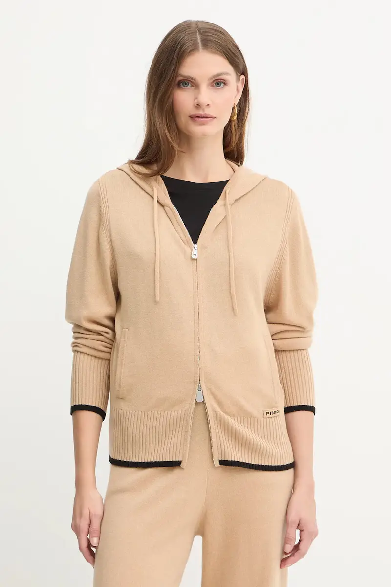 Pinko Cardigan Donna Beige 3889492