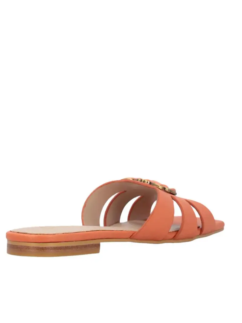 Pinko Ciabatta fard arancione con placchetta Love Birds miniatura 3