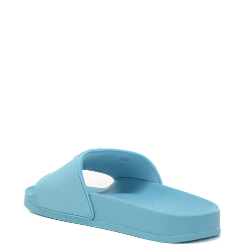 Pinko ciabatte da donna dilly con logo in rilievo celesti miniatura 3