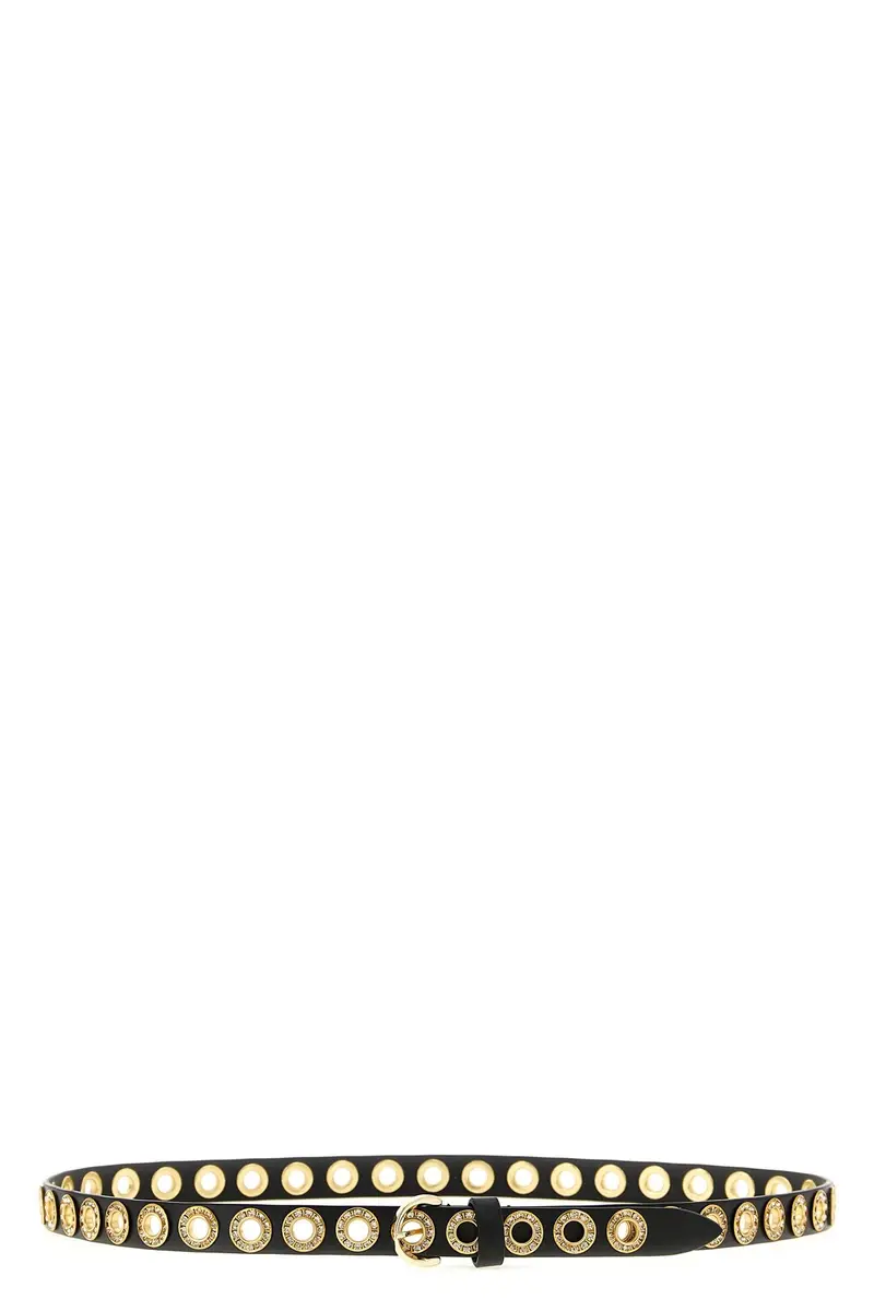 Cintura Borchie Cristalli Nero