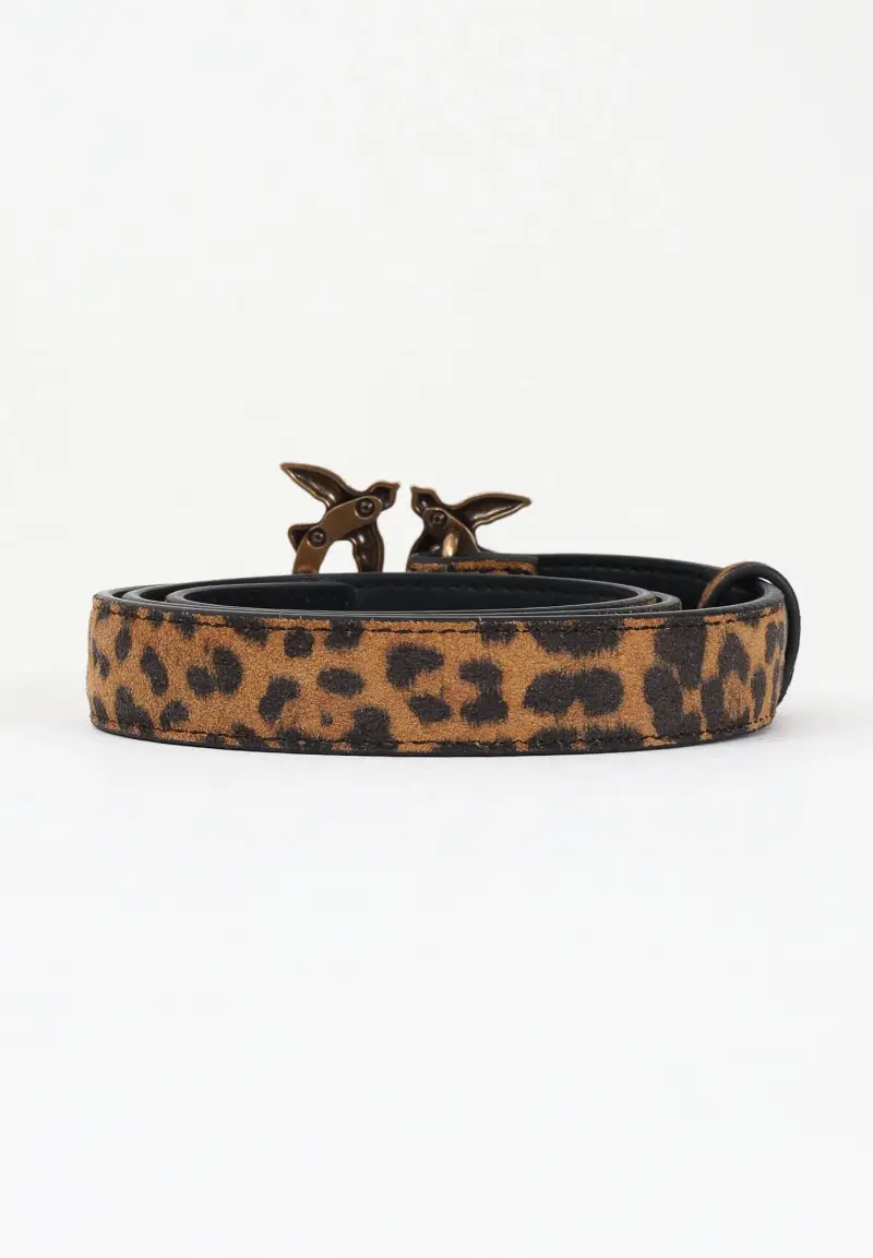 Cintura cammello da donna in Suede Leopardato miniatura 2