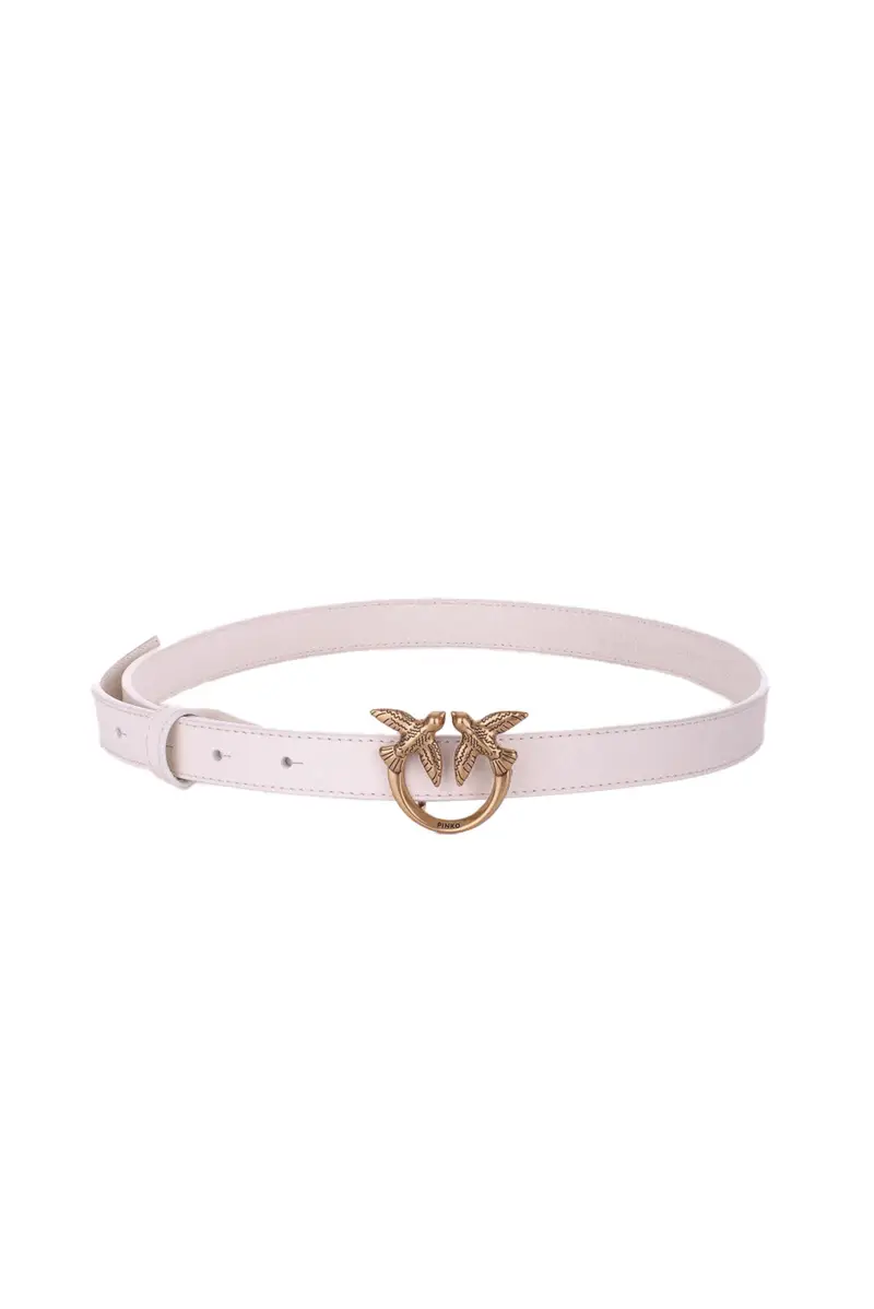 Cintura Donna PINKO bianco Seta Love berry h2 belt