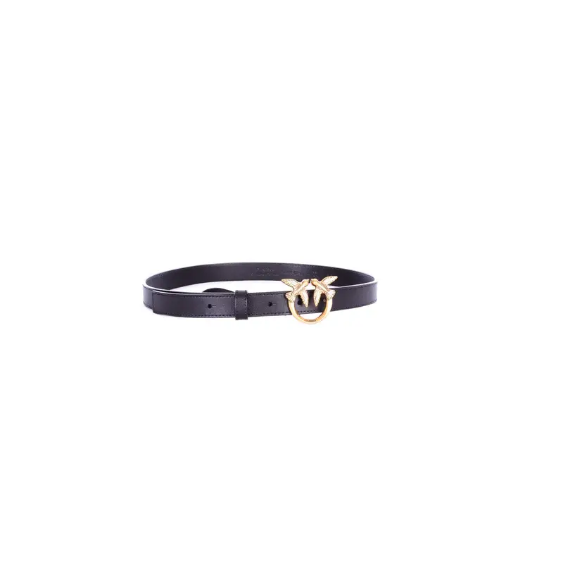 Cintura Donna PINKO Nero gold Love berry h2 belt vitello miniatura 2