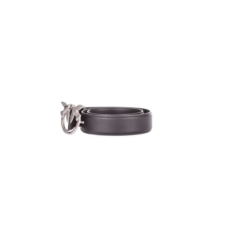 Cintura Donna PINKO Nero silver Love berry h4 belt vitello miniatura 2