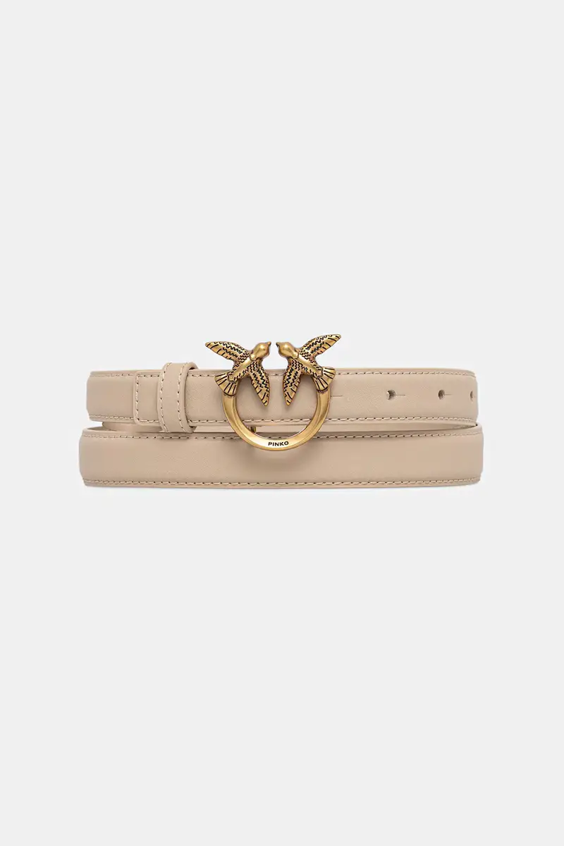 cintura in pelle donna colore beige 100143 A0F1