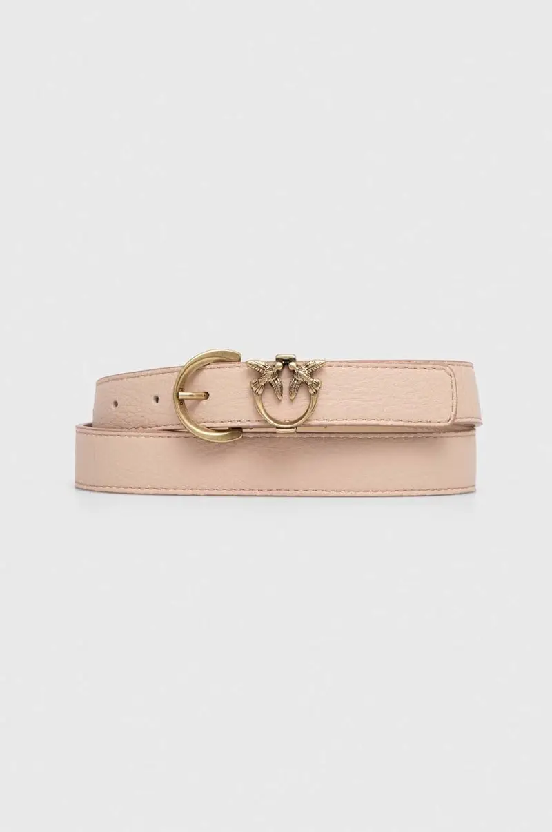 cintura in pelle donna colore beige