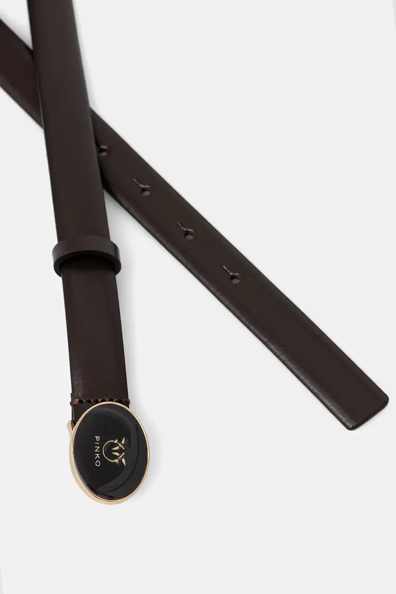 cintura in pelle donna colore marrone 105466 A2QL miniatura 2