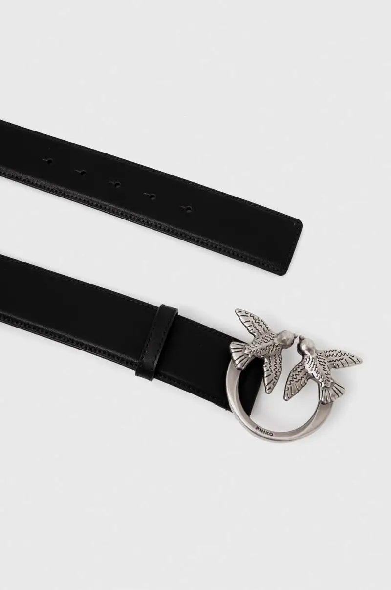 cintura in pelle donna colore nero 100120 A0F1 miniatura 2