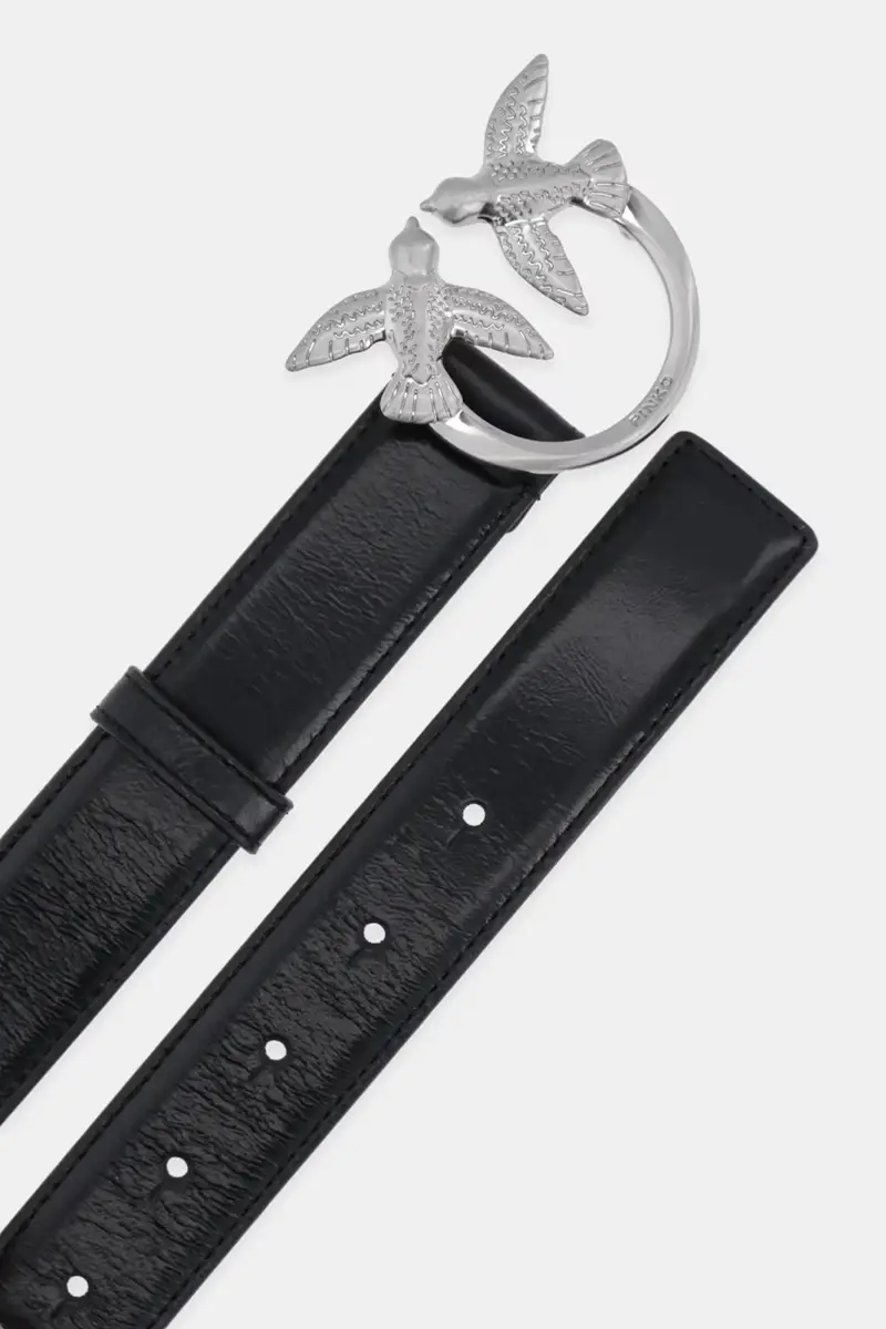 cintura in pelle donna colore nero 100125 A2M4 miniatura 2