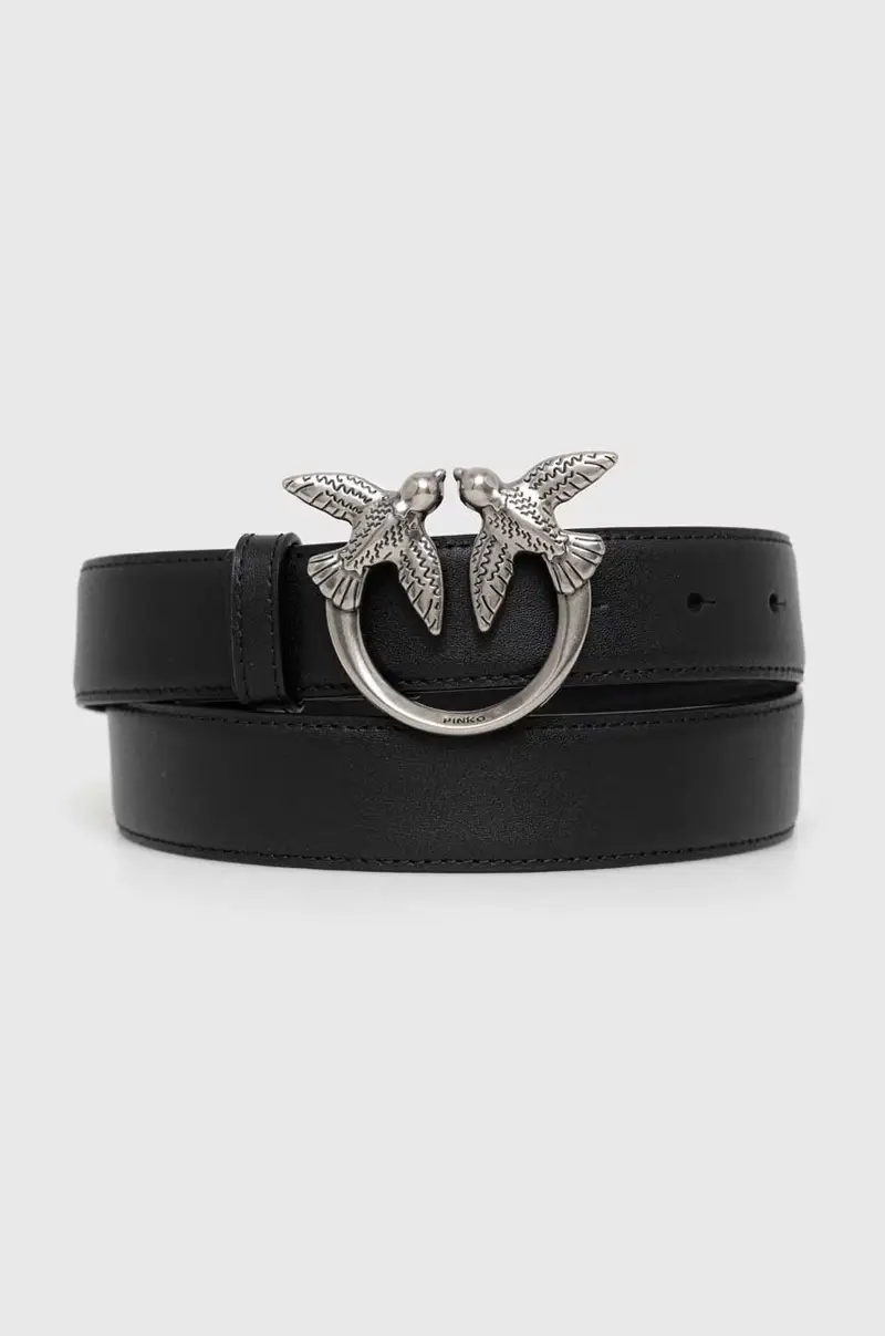 cintura in pelle donna colore nero