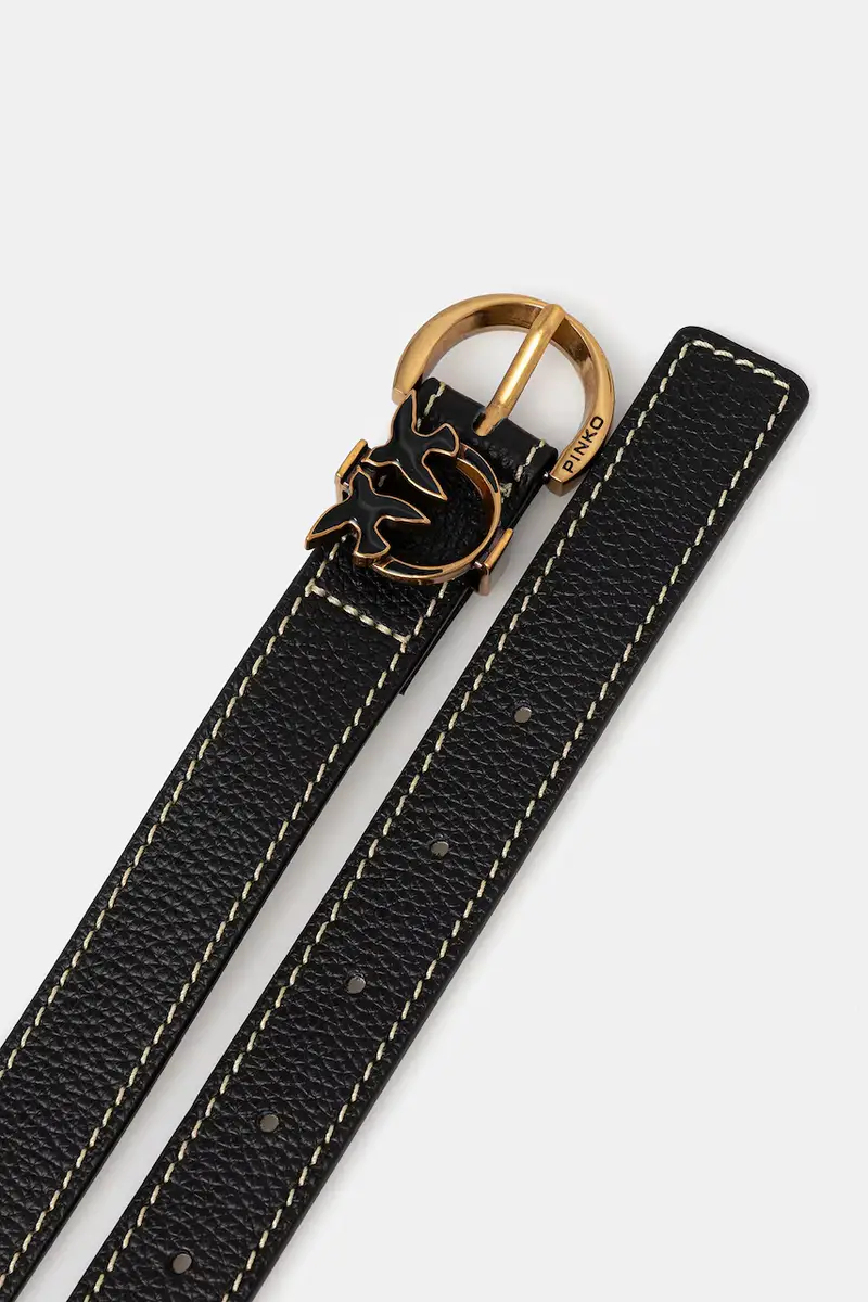 cintura in pelle donna colore nero miniatura 2