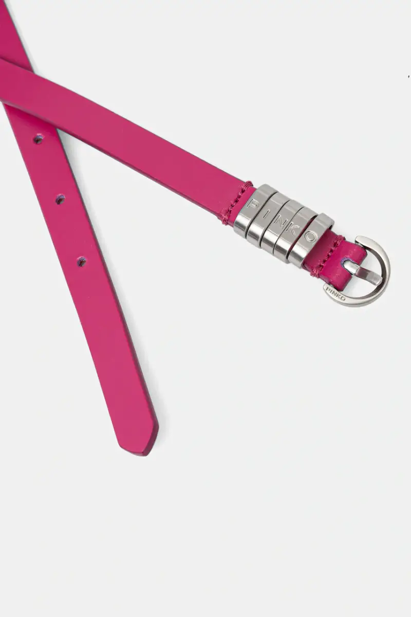 cintura in pelle donna colore rosa 105479 A1AC miniatura 2