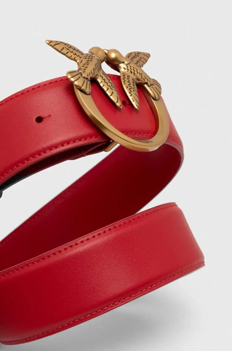 cintura in pelle donna colore rosso 100120 A0F1 miniatura 2