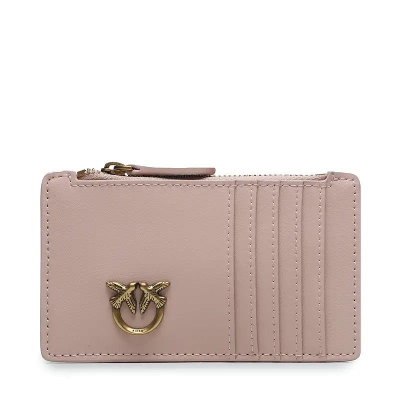 Custodie per carte di credito Pinko Airone Cardholder AI 23-224 PCPL 100251 A0F1 Rosa
